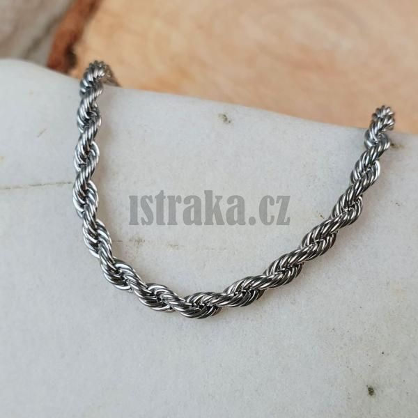 nerezova-retiazka-tocena-dlha-kubansky-styl-nerezova-farba-starostrieborna-60cm