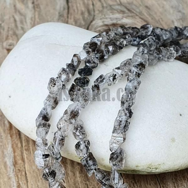Kil Herkimer diamond s rutilem 4x6mm korlky ra