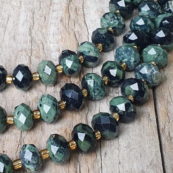 Jaspis kambaba korlky 6x10mm rondelky brouen plra
