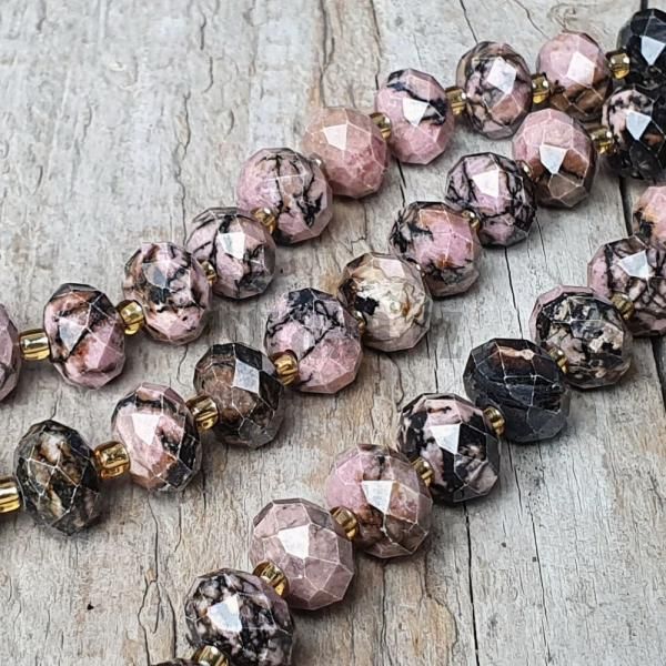 Rodonit mix barev korlky 6x10mm rondelky brouen plra
