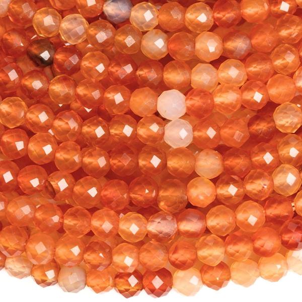Karneol sv�tl� kor�lky 4mm brou�en� p�l���ra