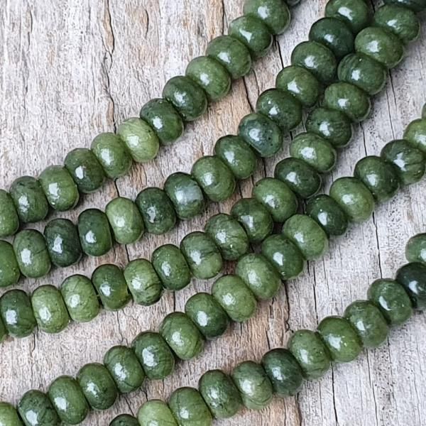 Jadeit Taiwan korlky 4x6mm tun rondelky plra