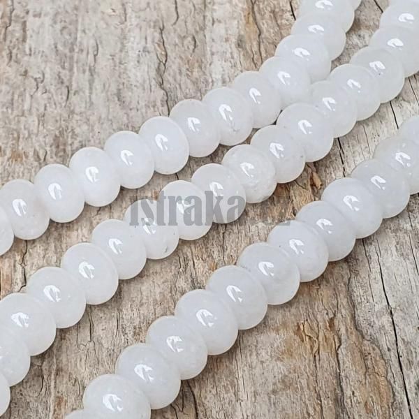 Jadeit korlky 5x8mm mln bl tun rondelky plra