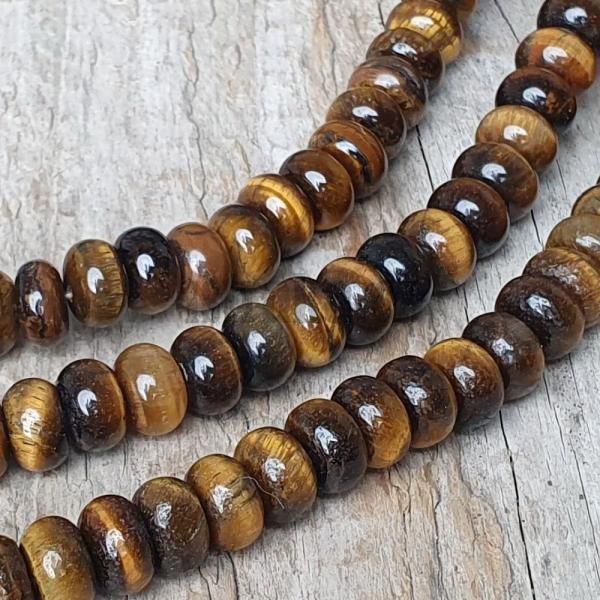 Tyg oko korlky 5x8mm tun rondelky plra