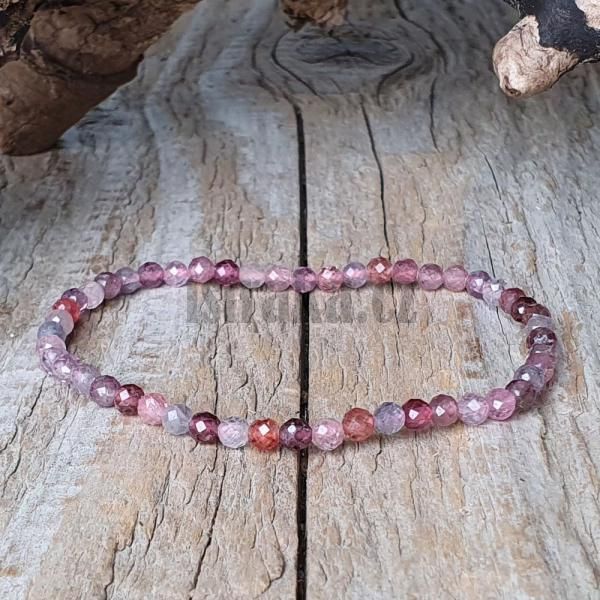 Nramek spinel mix barev 4mm brouen