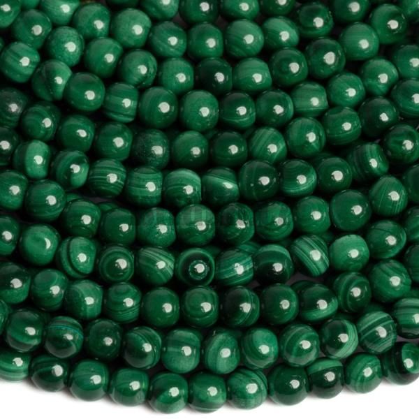 Malachit korlky 3mm ra