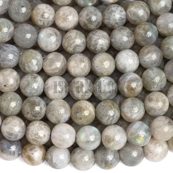 Labradorit korlky 8mm svtl plra