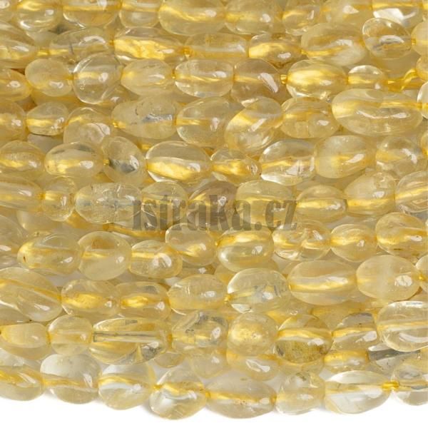 Kemen citrnov korlky nugety 4x6mm ra