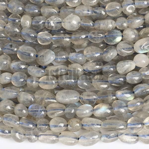 Labradorit korlky nugety 4x6mm ra