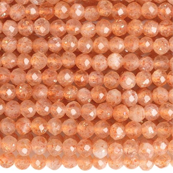 Slune�n� k�men zlat� kor�lky 2,5 mm brou�en� ���ra