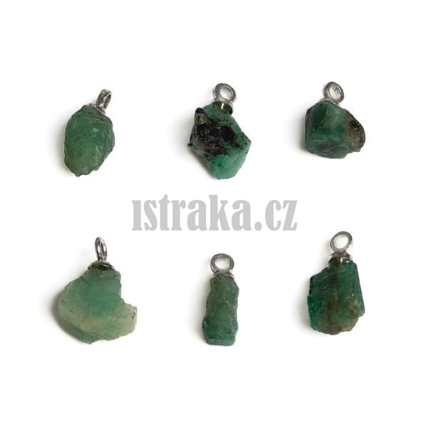 Smaragd surov minipvsek se starostbrnm okem z nerezov oceli