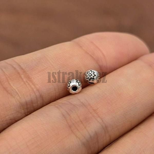 Korlka s kytikou 4x3,5mm Ag925 stbrn
