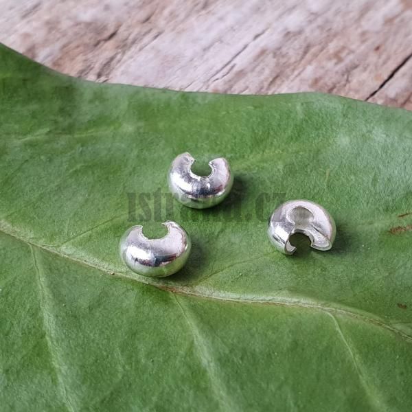 Korlek ozdobn na stopery 5mm stbrn 20 ks