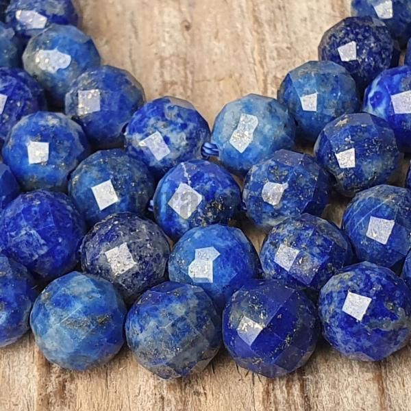 Lapis lazuli A kvalita korlky 8mm brouen plra