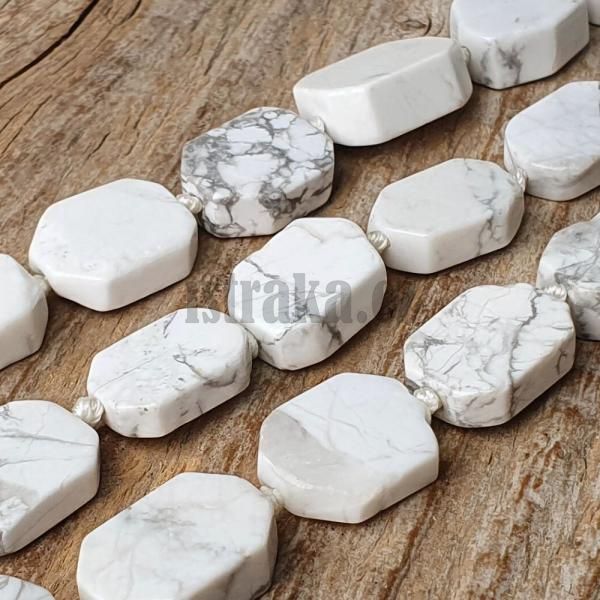 Howlit korlky 10x15mm obdlnky plra