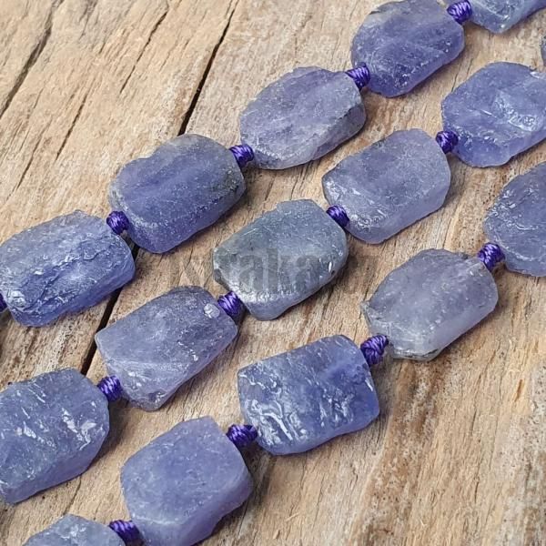 Tanzanit korlky 7x10mm obdlnky plra