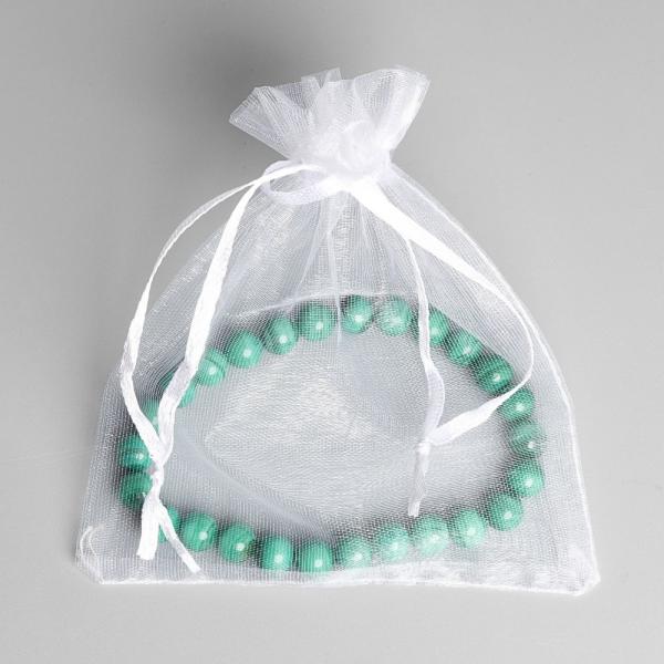 Organzov� s��ky 10x12cm b�l� 10 ks