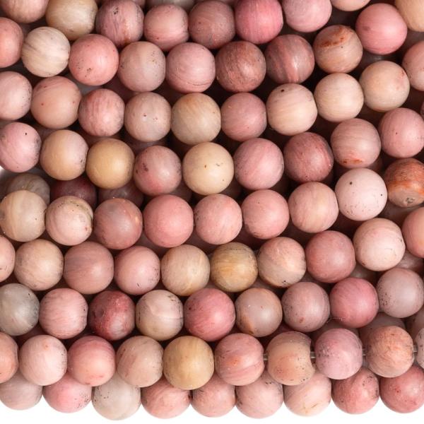 Rodonit kor�lky 4mm matn� ���ra