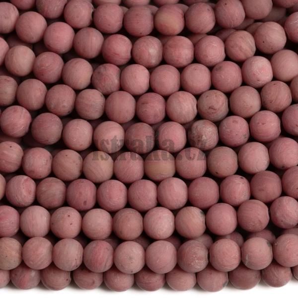 Rodonit korlky 4mm matn tmav ra