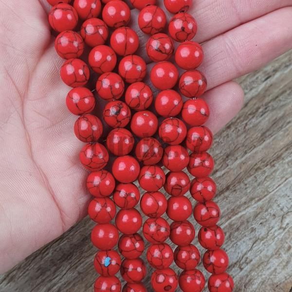 koralky-synteticky-tyrkys-cervene-8mm-leskle-na-naramky-nahrdelniky