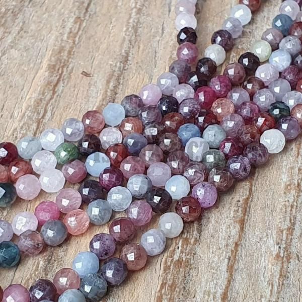 Spinel korlky 4mm mix barev plra