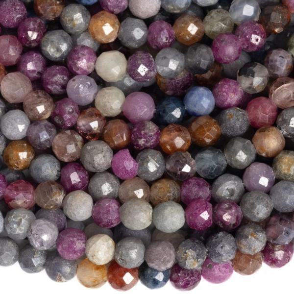 Rub�n a saf�r kor�lky 3,5 mm brou�en� p�l���ra