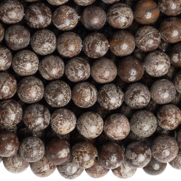 Obsidi�n vlo�kov� hn�d� kor�lky 8mm ���ra