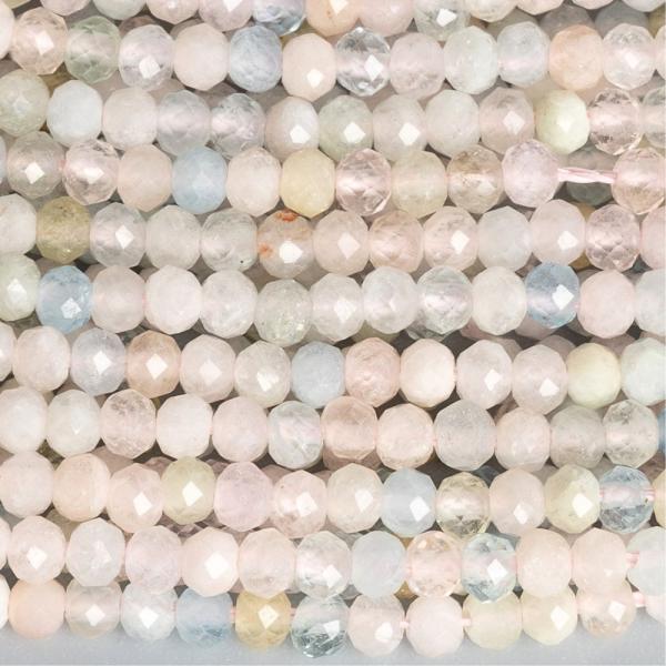 Morganit multicolor kor�lky 3x2mm rondelky brou�en� ���ra