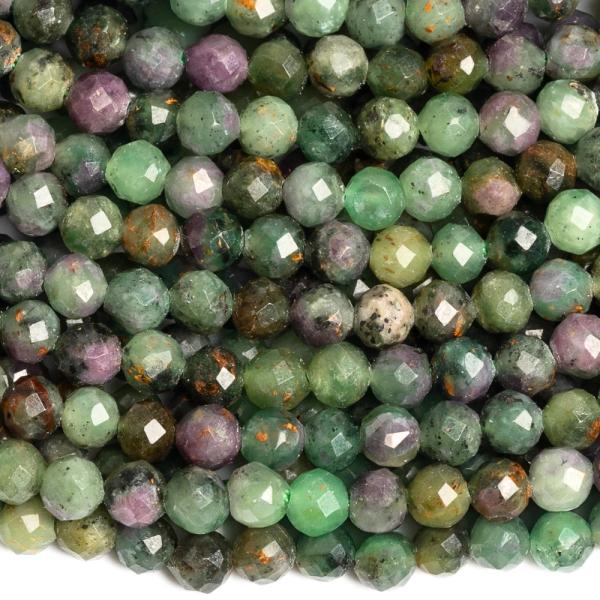 Rub�n s kyanitem 4mm brou�en� p�l���ra