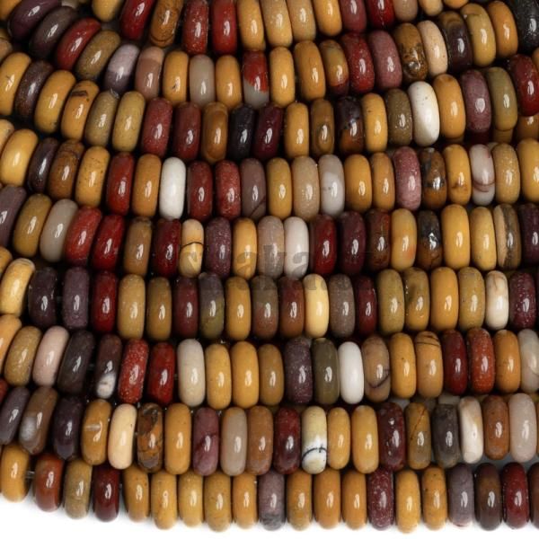 Jaspis mookait korlky 6x2mm zk rondelky plra