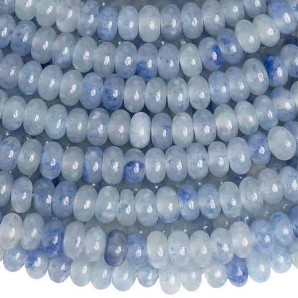 Avantur�n modr� kor�lky 4x2mm �zk� rondelky p�l���ra