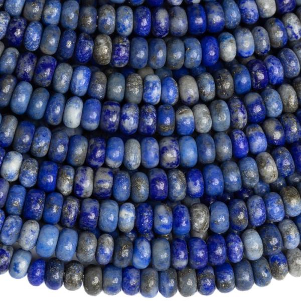 Lapis lazuli kor�lky 4x2mm �zk� rondelky p�l���ra
