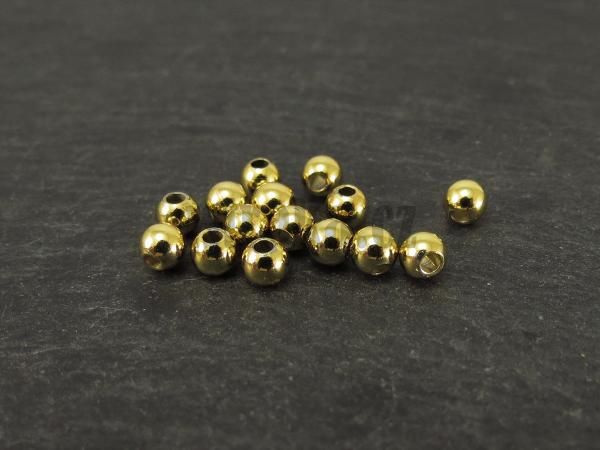 Kuličky korálky 4mm zlaté nerez 20 ks