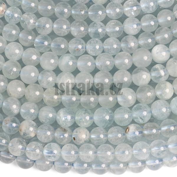 Akvamarn korlky 4,5mm ra