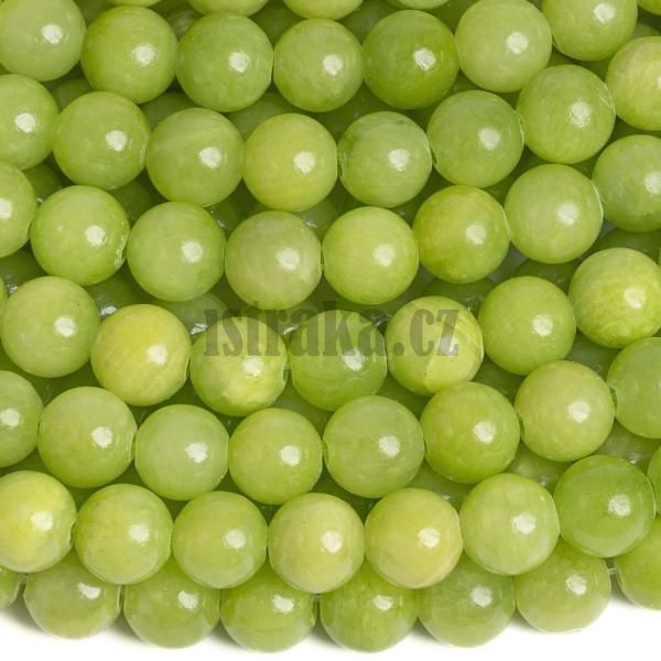 Jadeit korlky 8mm hrkov zelen ra