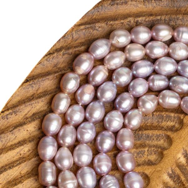 Perly ���n� kor�lky 6,5x8mm podlouhl� staror��ov� ���ra