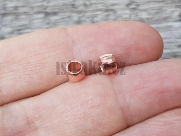 Korlek rondelka 5x3mm Ag925 hladk pozlacen rovm zlatem