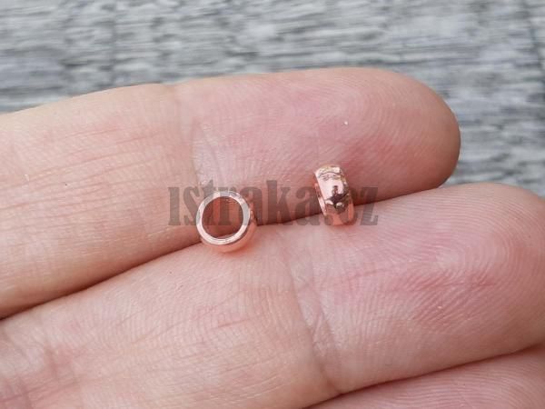 Korlek rondelka 5x2mm Ag925 hladk pozlacen rovm zlatem