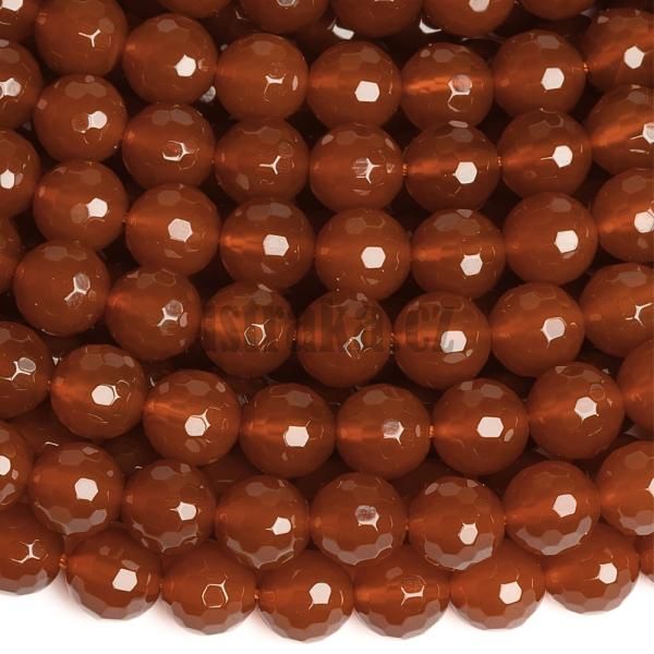 Karneol korlky 8mm brouen ra