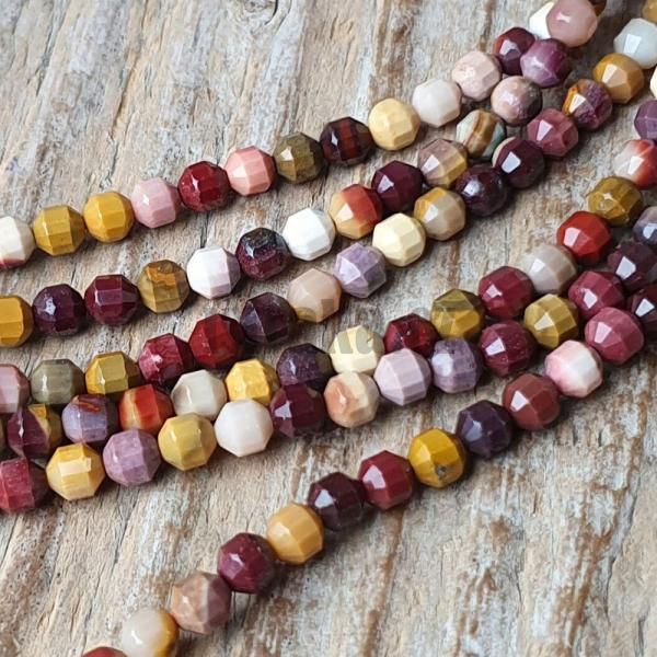 Jaspis mookait korlky 4mm brouen soudek plra
