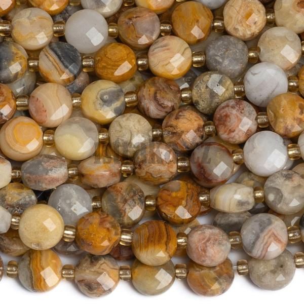 Acht crazy lace korlky 6mm disky brouen plra