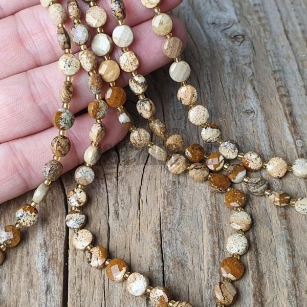 koralky-z-mineralu-jaspis-obrazkovy-6mm-disky-brusene-leskle-ploche-bezove-hnede-zemite-