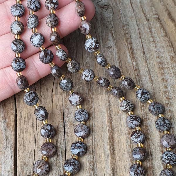 koralky-z-mineralu-obsidian-vlockovy-hnedy-brusene-disky-8mm-leskle-ploche-okruhle-sedohn