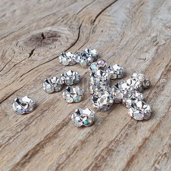 koralky-strasove-rondelky-strieborne-zvlnene-crystal-ab-leskle-vykladane-leskle-8mm-
