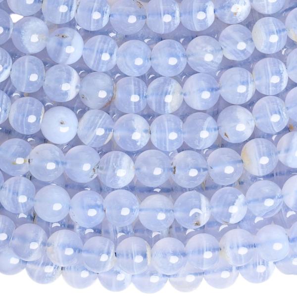 Chalcedon kor�lky 6mm p�l���ra