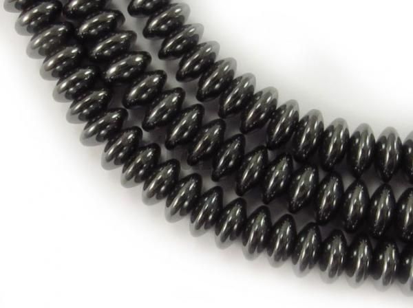Hematit korlky 6x2mm rondelky plra