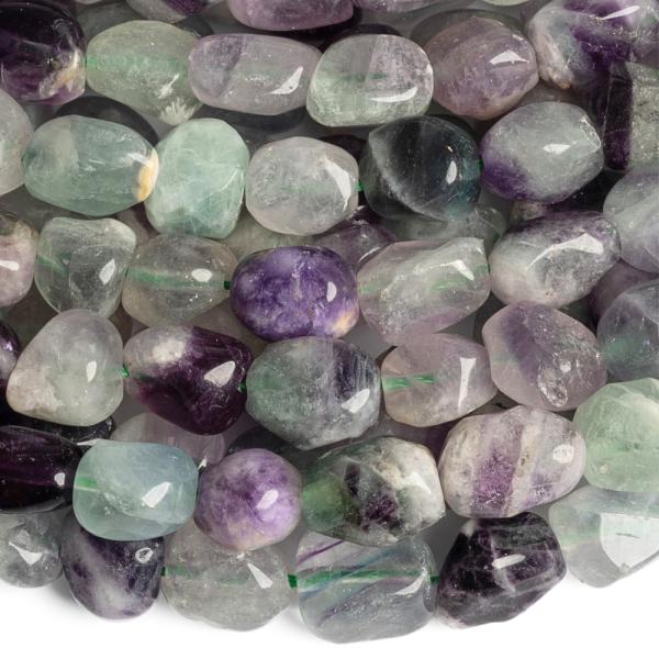 Fluorit kor�lky kam�nky 9x12mm ���ra