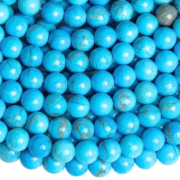 Howlit kor�lky 6mm tyrkysov� ���ra