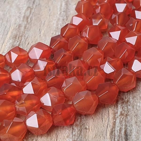 Karneol korlky 6mm bicone vbrus ra