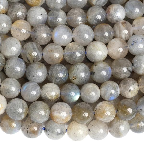 Labradorit hn�d� kor�lky 8mm ���ra